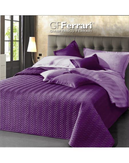 Beadspread bed-cover Clio PURPLE