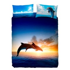 Duvet Set - a fitted sheet, duvet cover and two pillow cases "DELPHINUS"