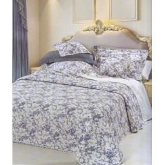 Quilted Bedcover Double of Microfibra "Azzurra"