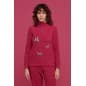 Pyjama-Tsuit Femme Chatons très Chauds en Micropile