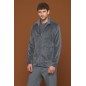 copy of Damenpyjama in Warmer Baumwolle Fleece Grau Noidinotte