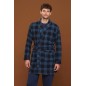 copy of Men's Pyjamas in Warm Green Cotton with Plaid Pants Noidinotte