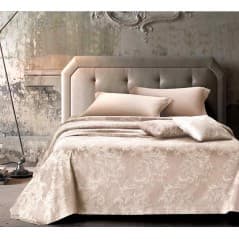 Super King Size Bedspread in Jacquard "CORA" Pink GF Ferrari