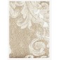 Couvre-lit Double in Satin Jacquard à volants Giada Taupe GFF