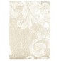 Beadspread bed-cover in satin Jacquard Giada Ivory