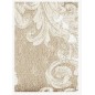 Beadspread bed-cover in satin Jacquard Giada Taupe