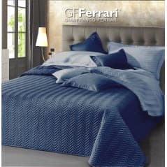 Tagesdecke Clio Blaue Double Face 220x260 cm