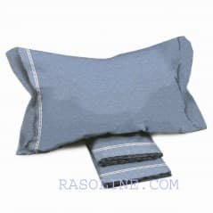 CRONO Cotton Sheet Set for King / Super King size Aviation blue