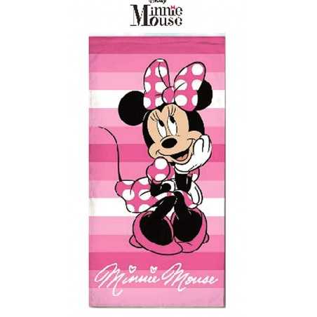 MINNIE Frottee-Strandtuch aus reiner Disney-Baumwolle