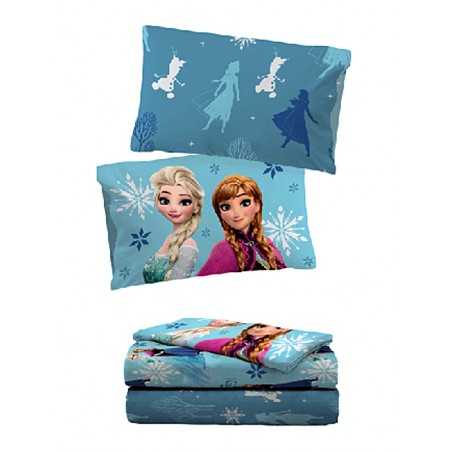 FROZEN Disney Einzelbettlaken-Set aus reiner Baumwolle