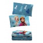 FROZEN Disney Completo Lenzuola Una Piazza Puro Cotone