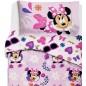 MINNIE Disney Set aus Einzelbettbezug aus reiner Baumwolle