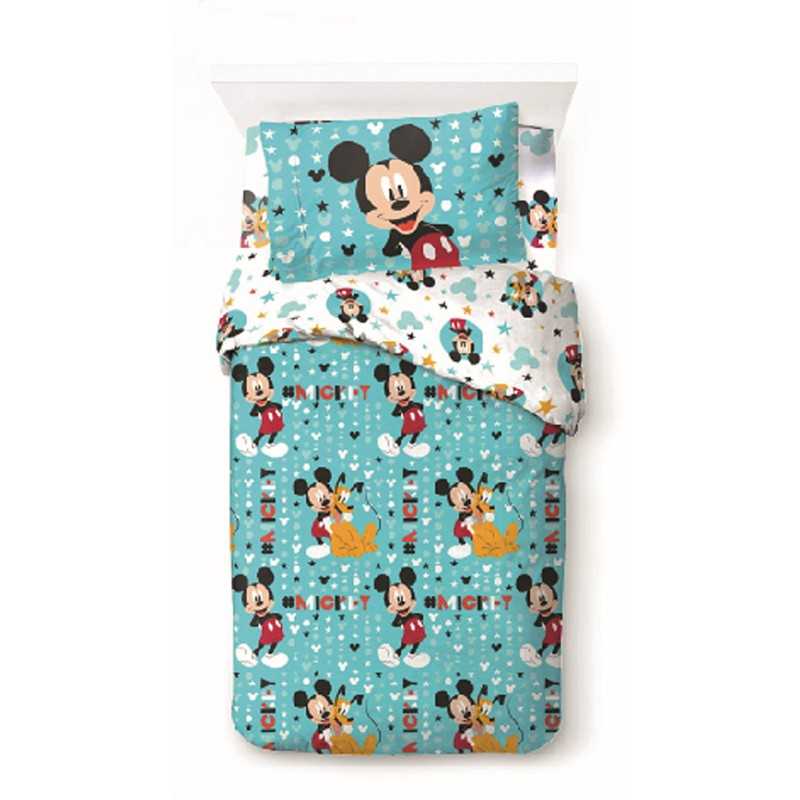 Juego de funda nórdica individuales MICKEY Disney de puro algodón