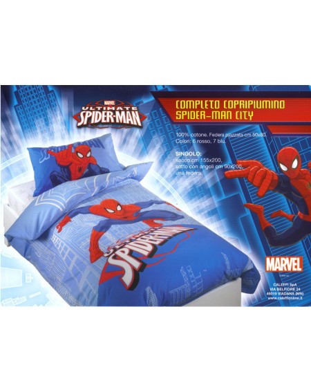 Spiderman Copri Piumone Copripiumone Lenzuolo Federa Duvet Cover