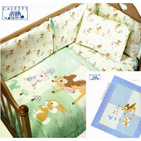 Protector de cuna Disney Baby Bambi 100% algodón diseño de niña 