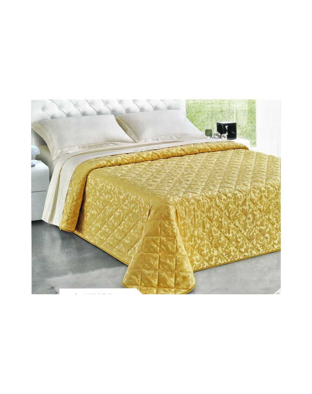 Bedspread CHIARA gold GF Ferrari cloth jacquard fabric