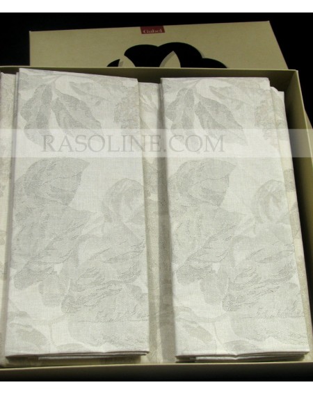 Completo Lenzuola Matrimoniale Ruscello Naturae Floreale Beige